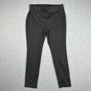 Loft Pants Womens Petite M Patterned Leggings Pull On Elastic Waistband Workwear